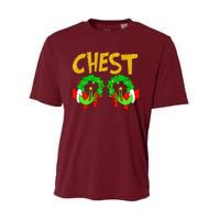 Chest Nuts Matching Chestnuts Funny Christmas Couples Chest Performance Sprint T-Shirt