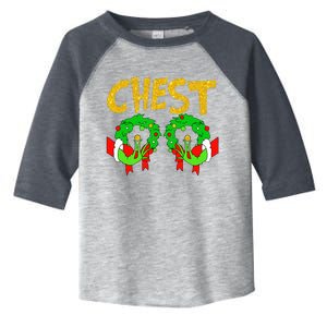 Chest Nuts Matching Chestnuts Funny Christmas Couples Chest Toddler Fine Jersey T-Shirt