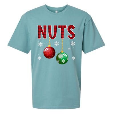 Chest Nuts Matching Chestnuts Funny Christmas Couples Nuts Sueded Cloud Jersey T-Shirt