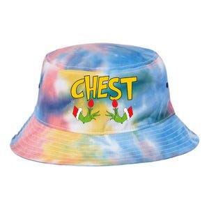 Chest Nuts Matching Chestnuts Funny Christmas Couples Chest Tie Dye Newport Bucket Hat