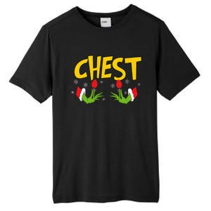 Chest Nuts Matching Chestnuts Funny Christmas Couples Chest Tall Fusion ChromaSoft Performance T-Shirt