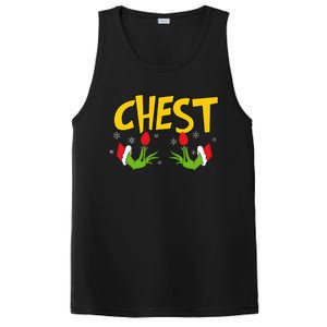 Chest Nuts Matching Chestnuts Funny Christmas Couples Chest PosiCharge Competitor Tank