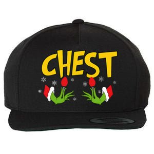 Chest Nuts Matching Chestnuts Funny Christmas Couples Chest Wool Snapback Cap