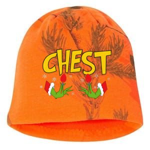 Chest Nuts Matching Chestnuts Funny Christmas Couples Chest Kati - Camo Knit Beanie