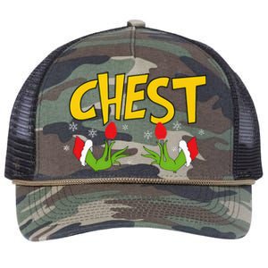 Chest Nuts Matching Chestnuts Funny Christmas Couples Chest Retro Rope Trucker Hat Cap