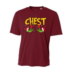 Chest Nuts Matching Chestnuts Funny Christmas Couples Chest Performance Sprint T-Shirt