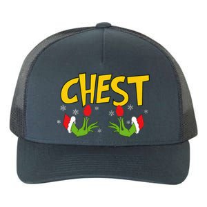 Chest Nuts Matching Chestnuts Funny Christmas Couples Chest Yupoong Adult 5-Panel Trucker Hat