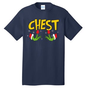 Chest Nuts Matching Chestnuts Funny Christmas Couples Chest Tall T-Shirt