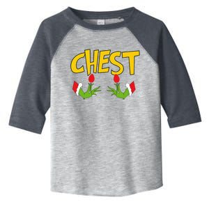 Chest Nuts Matching Chestnuts Funny Christmas Couples Chest Toddler Fine Jersey T-Shirt