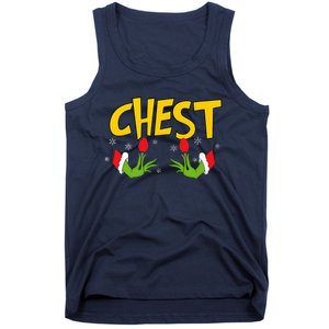 Chest Nuts Matching Chestnuts Funny Christmas Couples Chest Tank Top