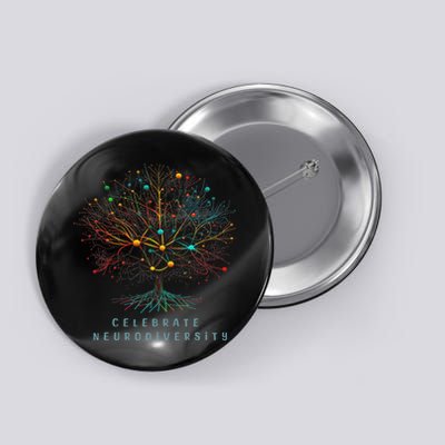 Celebrate Neurodiversity Mental Health Autism Awareness Button