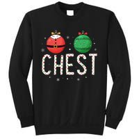 Chest Nuts Matching Funny Christmas Couples Chestnuts Chest Sweatshirt