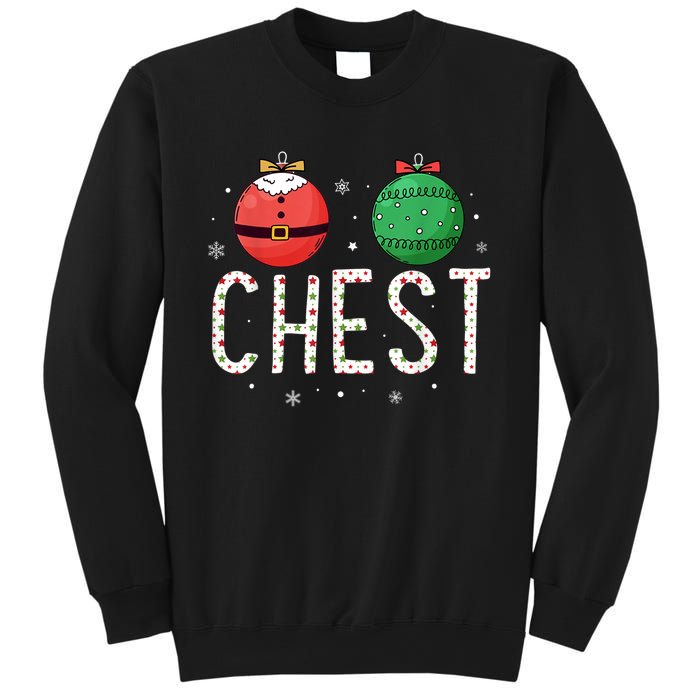 Chest Nuts Matching Funny Christmas Couples Chestnuts Chest Sweatshirt