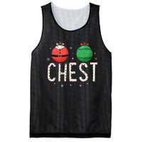 Chest Nuts Matching Funny Christmas Couples Chestnuts Chest Mesh Reversible Basketball Jersey Tank