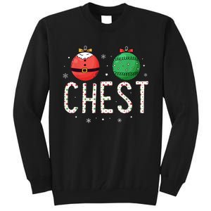 Chest Nuts Matching Funny Christmas Couples Chestnuts Chest Tall Sweatshirt