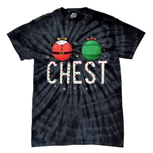 Chest Nuts Matching Funny Christmas Couples Chestnuts Chest Tie-Dye T-Shirt