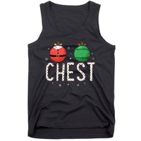 Chest Nuts Matching Funny Christmas Couples Chestnuts Chest Tank Top