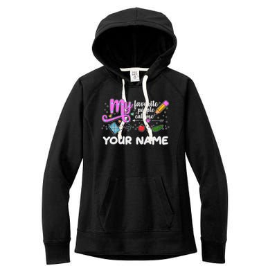 Custom Name My Favorite People Call Me Women's Fleece Hoodie