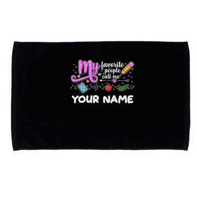 Custom Name My Favorite People Call Me Microfiber Hand Towel
