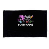 Custom Name My Favorite People Call Me Microfiber Hand Towel