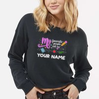 Custom Name My Favorite People Call Me Cropped Pullover Crew