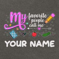 Custom Name My Favorite People Call Me Cotton Canvas Backpack