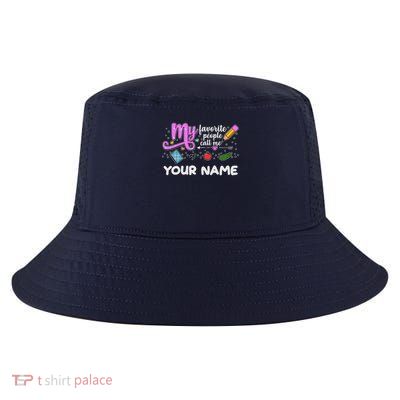 Custom Name My Favorite People Call Me Cool Comfort Performance Bucket Hat