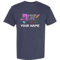 Custom Name My Favorite People Call Me Garment-Dyed Heavyweight T-Shirt