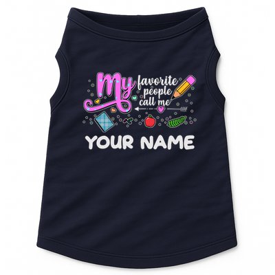 Custom Name My Favorite People Call Me Doggie Tank
