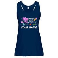 Custom Name My Favorite People Call Me Ladies Essential Flowy Tank