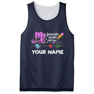 Custom Name My Favorite People Call Me Mesh Reversible Basketball Jersey Tank