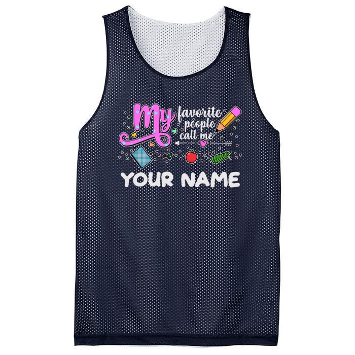 Custom Name My Favorite People Call Me Mesh Reversible Basketball Jersey Tank