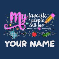 Custom Name My Favorite People Call Me Cooling Performance Long Sleeve Crew