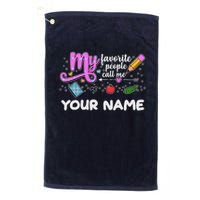Custom Name My Favorite People Call Me Golf Towel
