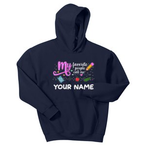 Custom Name My Favorite People Call Me Kids Hoodie