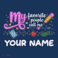 Custom Name My Favorite People Call Me Short Acrylic Beanie