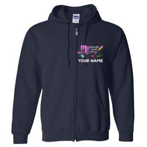 Custom Name My Favorite People Call Me Full Zip Hoodie