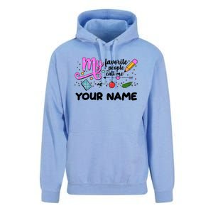 Custom Name My Favorite People Call Me Unisex Surf Hoodie