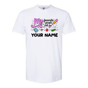 Custom Name My Favorite People Call Me Softstyle CVC T-Shirt