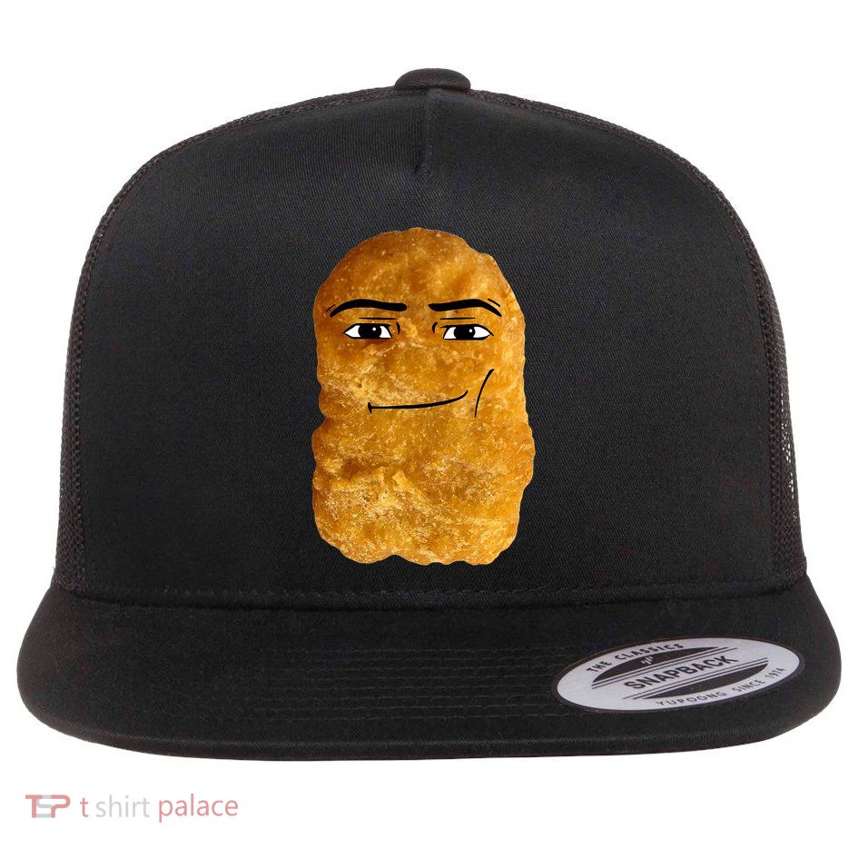 Chicken Nugget Meme Flat Bill Trucker Hat