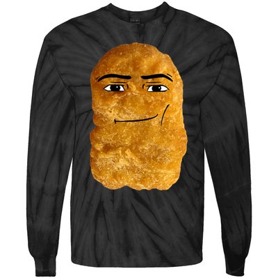 Chicken Nugget Meme Tie-Dye Long Sleeve Shirt