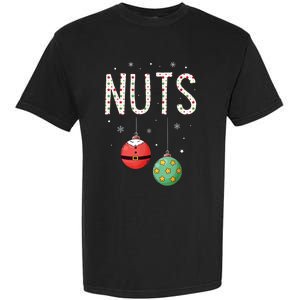 Chest Nuts Matching Funny Christmas Couples Chestnuts Nuts Garment-Dyed Heavyweight T-Shirt