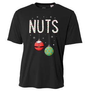 Chest Nuts Matching Funny Christmas Couples Chestnuts Nuts Cooling Performance Crew T-Shirt