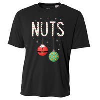 Chest Nuts Matching Funny Christmas Couples Chestnuts Nuts Cooling Performance Crew T-Shirt