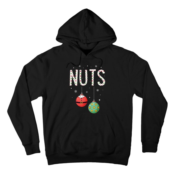 Chest Nuts Matching Funny Christmas Couples Chestnuts Nuts Hoodie