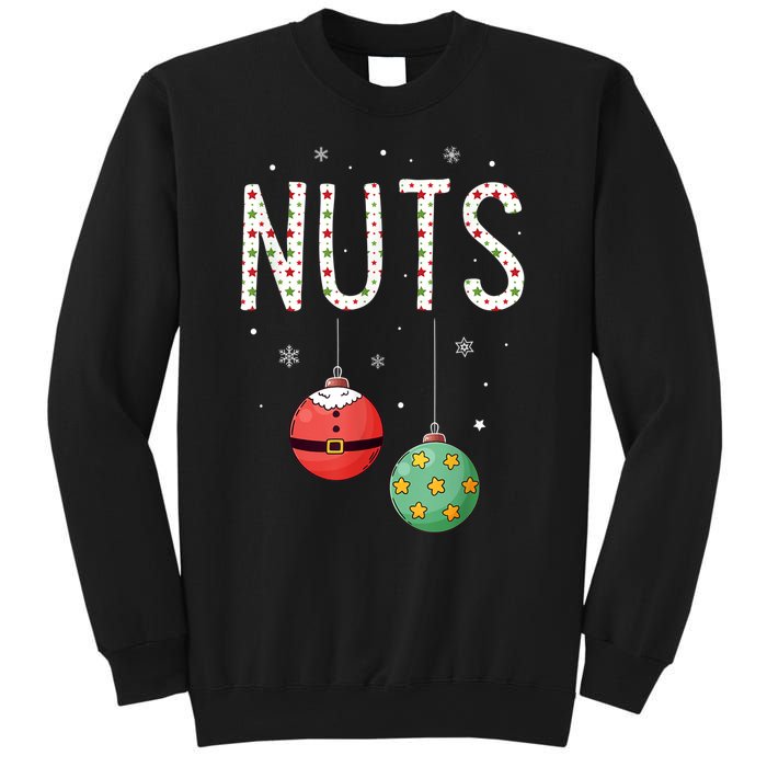 Chest Nuts Matching Funny Christmas Couples Chestnuts Nuts Sweatshirt