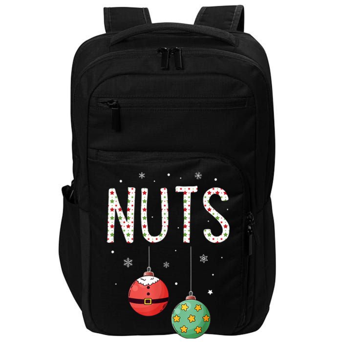 Chest Nuts Matching Funny Christmas Couples Chestnuts Nuts Impact Tech Backpack