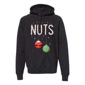 Chest Nuts Matching Funny Christmas Couples Chestnuts Nuts Premium Hoodie