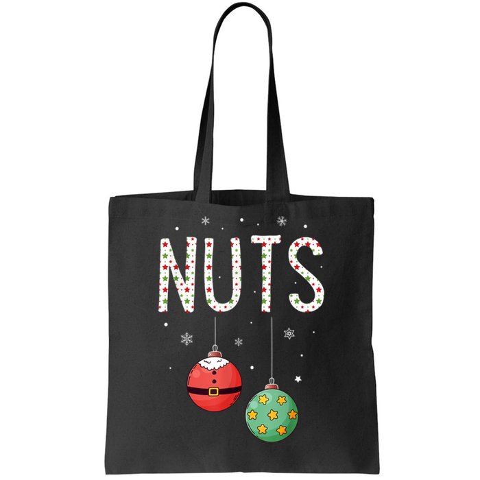 Chest Nuts Matching Funny Christmas Couples Chestnuts Nuts Tote Bag