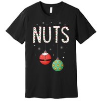 Chest Nuts Matching Funny Christmas Couples Chestnuts Nuts Premium T-Shirt